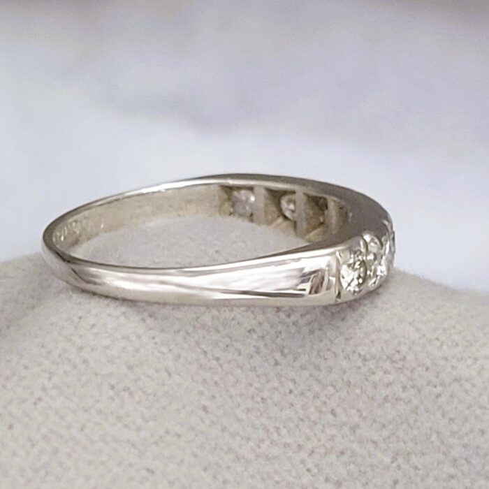 18ct White Gold 0.50ct Diamond Half Eternity Ring from Ace Jewellery, Leeds