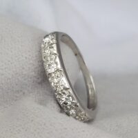 18ct White Gold 0.50ct Diamond Half Eternity Ring from Ace Jewellery, Leeds