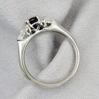 0.92ct Sapphire & Diamond Ring Platinum from Ace Jewellery, Leeds