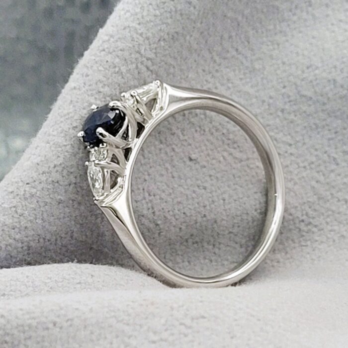 0.92ct Sapphire & Diamond Ring Platinum from Ace Jewellery, Leeds
