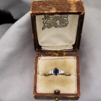 0.92ct Sapphire & Diamond Ring Platinum from Ace Jewellery, Leeds