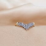 0.15ct Diamond Half Wishbone Ring 9ct Yellow Gold from Ace Jewellery, Leeds
