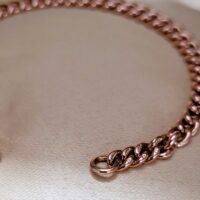 9ct Rose Gold Antique Graduated Curb Link Bracelet from Ace Jewellery, Leeds