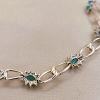 2.56ct Emerald & Diamond Bracelet 9ct Yellow Gold from Ace Jewellery, Leeds