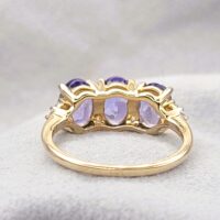 2.35ct Tanzanite & White Topaz Ring 9ct Yellow Gold from Ace jewellery, Leeds