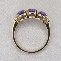 2.35ct Tanzanite & White Topaz Ring 9ct Yellow Gold from Ace jewellery, Leeds