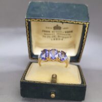 2.35ct Tanzanite & White Topaz Ring 9ct Yellow Gold from Ace jewellery, Leeds