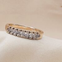 0.25ct Diamond Channel-Set Fancy Half Eternity Ring 9ct Yellow Gold from Ace Jewellery, Leeds