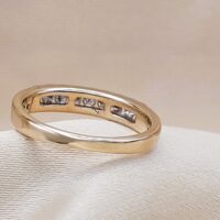 0.25ct Diamond Channel-Set Fancy Half Eternity Ring 9ct Yellow Gold from Ace Jewellery, Leeds