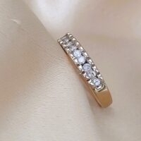 0.25ct Diamond Channel-Set Fancy Half Eternity Ring 9ct Yellow Gold from Ace Jewellery, Leeds