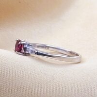 0.70ct Pink Tourmaline & Diamond Ring 18ct Yellow Gold from Ace Jewellery, Leeds