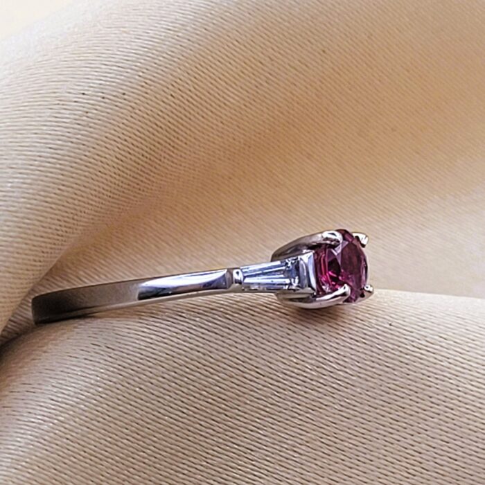 0.70ct Pink Tourmaline & Diamond Ring 18ct Yellow Gold from Ace Jewellery, Leeds
