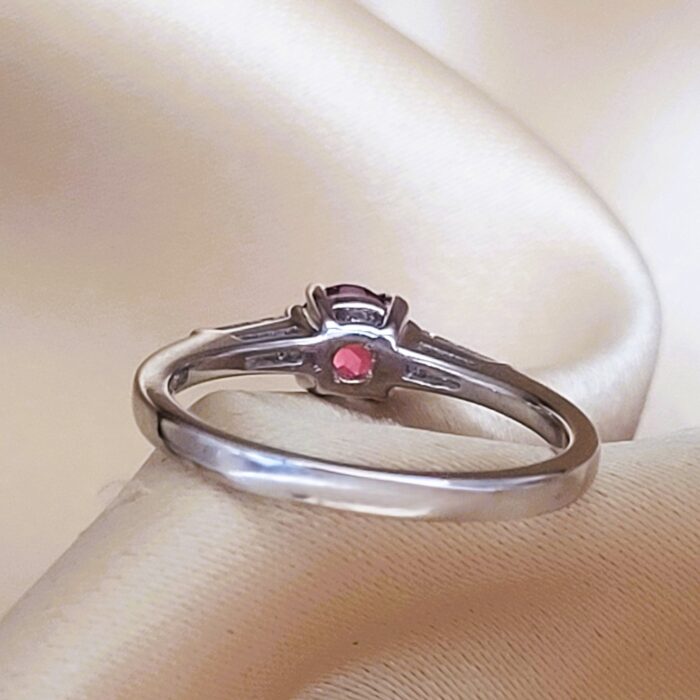 0.70ct Pink Tourmaline & Diamond Ring 18ct Yellow Gold from Ace Jewellery, Leeds