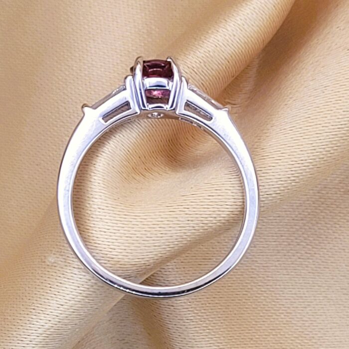 0.70ct Pink Tourmaline & Diamond Ring 18ct Yellow Gold from Ace Jewellery, Leeds