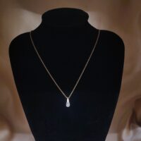 0.30ct Round Diamond Pendant Necklace 18ct Yellow Gold from Ace Jewellery, Leeds