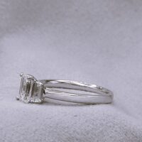 0.94ct Emerald Cut Diamond Three-Stone Engagement Ring Platinum from Ace Jewellery, Leeds