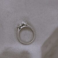 0.94ct Emerald Cut Diamond Three-Stone Engagement Ring Platinum from Ace Jewellery, Leeds