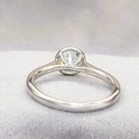 0.70ct Diamond Collet-Set Solitaire Ring Platinum from Ace Jewellery, Leeds
