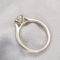 0.70ct Diamond Collet-Set Solitaire Ring Platinum from Ace Jewellery, Leeds