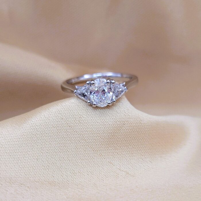 1.05ct Diamond Trilogy Engagement Ring Platinum from Ace Jewellery, Leeds