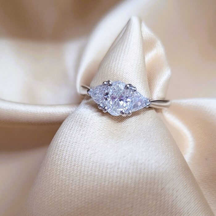 1.05ct Diamond Trilogy Engagement Ring Platinum from Ace Jewellery, Leeds