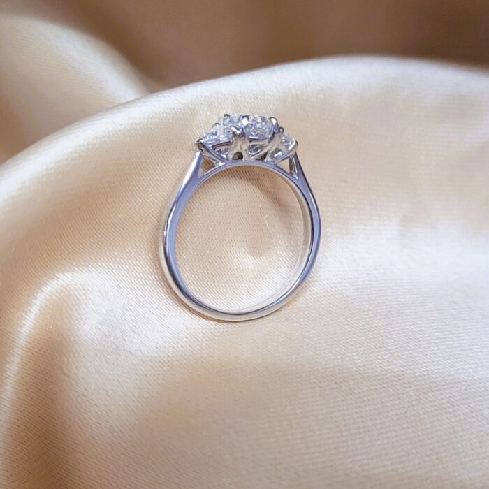 1.05ct Diamond Trilogy Engagement Ring Platinum from Ace Jewellery, Leeds