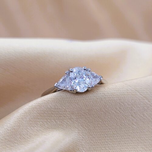 1.05ct Diamond Trilogy Engagement Ring Platinum from Ace Jewellery, Leeds