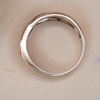 0.32ct Emerald & Diamond Half Eternity Ring 9ct Yellow Gold from Ace Jewellery, Leeds