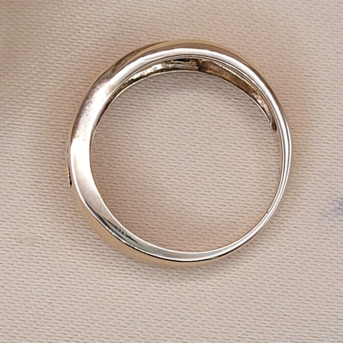 0.32ct Emerald & Diamond Half Eternity Ring 9ct Yellow Gold from Ace Jewellery, Leeds