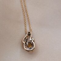 0.55ct Citrine & Diamond Pendant Necklace 9ct Yellow Gold from Ace Jewellery, Leeds