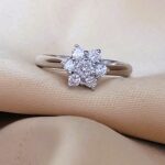 0.33ct Diamond Cluster Ring 18ct White Gold from Ace Jewellery, Leeds