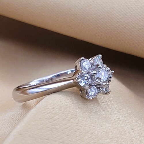 0.33ct Diamond Cluster Ring 18ct White Gold from Ace Jewellery, Leeds