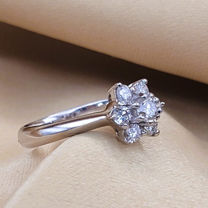 0.33ct Diamond Cluster Ring 18ct White Gold from Ace Jewellery, Leeds