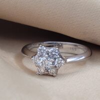 0.33ct Diamond Cluster Ring 18ct White Gold from Ace Jewellery, Leeds
