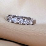 0.69ct Brilliant-Cut Diamond Five-Stone Ring Platinum from Ace Jewellery, Leeds
