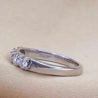 0.69ct Brilliant-Cut Diamond Five-Stone Ring Platinum from Ace Jewellery, Leeds