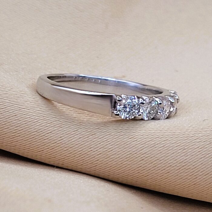 0.69ct Brilliant-Cut Diamond Five-Stone Ring Platinum from Ace Jewellery, Leeds
