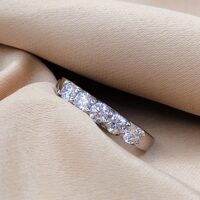 0.69ct Brilliant-Cut Diamond Five-Stone Ring Platinum from Ace Jewellery, Leeds