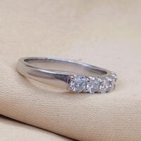 0.69ct Brilliant-Cut Diamond Five-Stone Ring Platinum from Ace Jewellery, Leeds