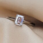 1.01ct Emerald Cut Diamond Solitaire Engagement Ring Platinum from Ace Jewellery, Leeds