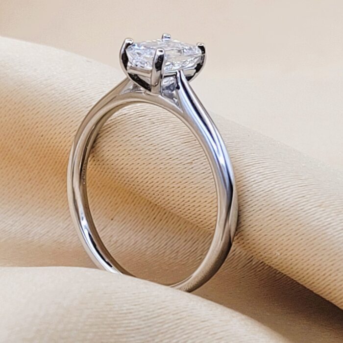 1.01ct Emerald Cut Diamond Solitaire Engagement Ring Platinum from Ace Jewellery, Leeds