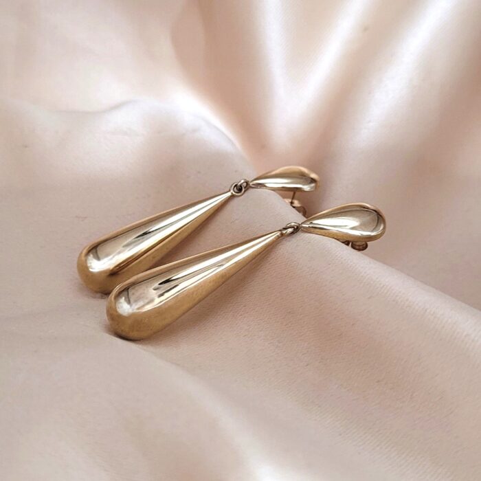 9ct Yellow Gold Tear-Drop Earrings from Ace Jewellery, Leeds