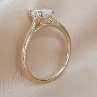 1.01ct Oval Lab Diamond Ring 18ct Yellow Gold from Ace Jewellery, Leeds