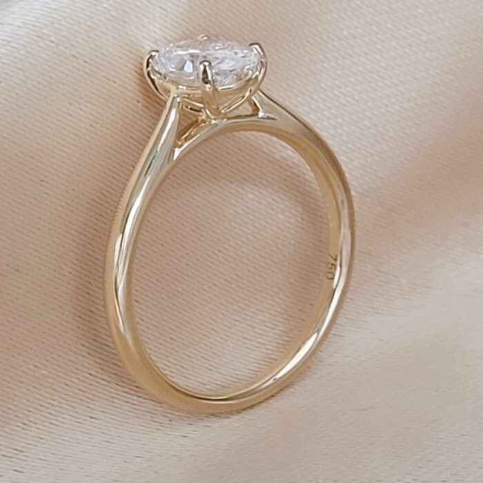 1.01ct Oval Lab Diamond Ring 18ct Yellow Gold from Ace Jewellery, Leeds
