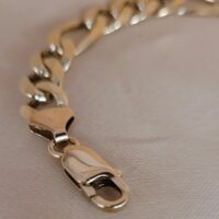 9ct Yellow Gold Men’s Figaro Bracelet from Ace Jewellery, Leeds