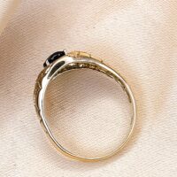 1.18ct Sapphire & Diamond Statement Ring 9ct Yellow Gold from Ace Jewellery, Leeds