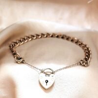 9ct Yellow Gold Curb Link Padlock Bracelet from Ace Jewellery, Leeds