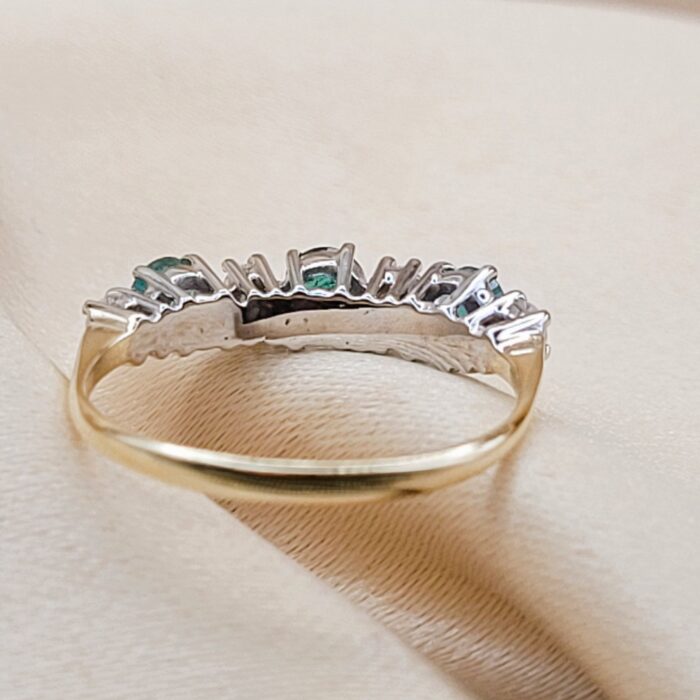 0.62ct Emerald & Diamond Ring 18ct Yellow Gold from Ace Jewellery, Leeds