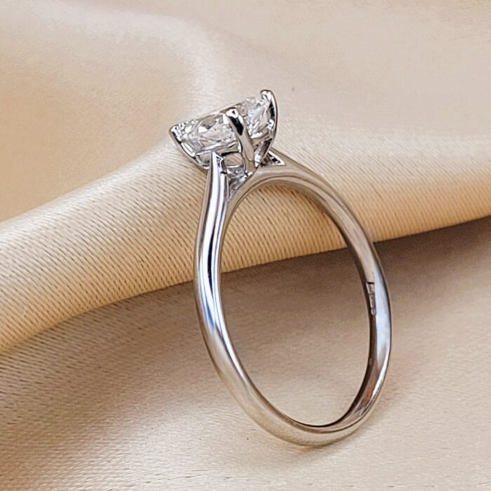 0.71ct Pear-Shaped Diamond Solitaire Engagement Ring Platinum from Ace Jewellery, Leeds