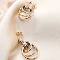 9ct Yellow Gold Triple Hoop Earrings from Ace Jewellery, Leeds